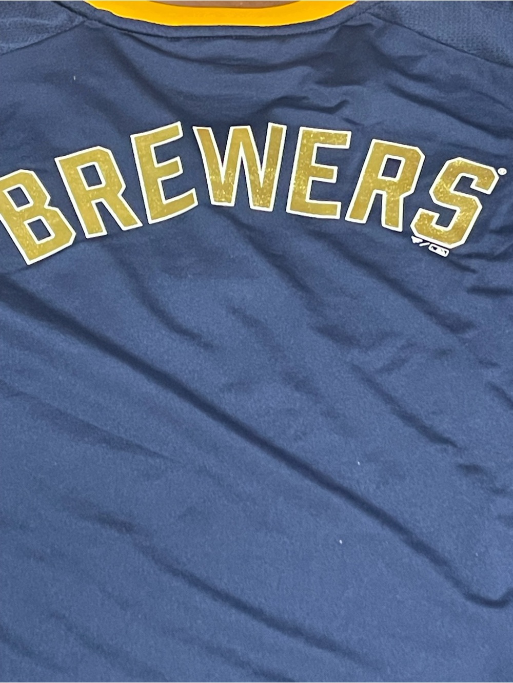 Milwaukee Brewers Fanatics Women's League Diva Star Raglan V-Neck shirt plus siz - Picture 11 of 11